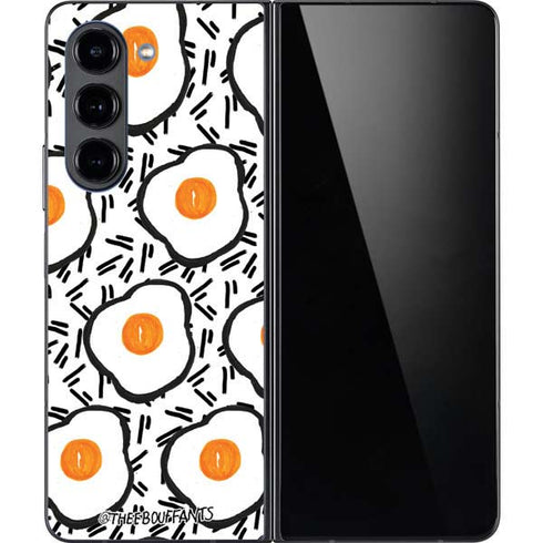 Bouffants and Broken Hearts Eggs Galaxy Z Fold5 5G Skin